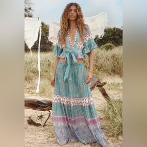Spell Lovers Beach Maxi Skirt M